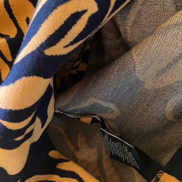 Premise orange & navy midi pencil skirt - NWT - size 10 - Picture 8 of 12